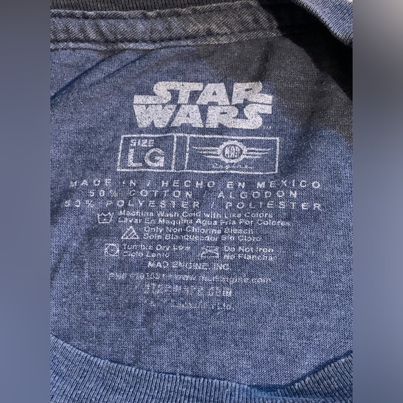 Star Wars The Empire Strikes Back Blue L T Shirt - Picture 3 of 5